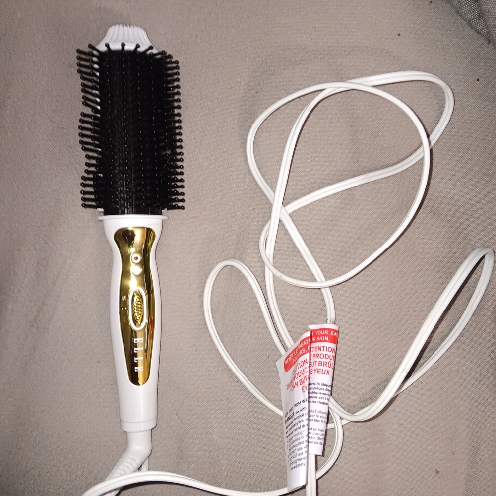 Elle Heated Volumizing Brush Curl Waves & Straightens Corded - Picture 2 of 4